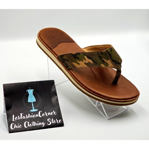 WARFIELD & GRAND Men's Camouflage Leather Casual Flip-Flops Sandals Sz 9 2297 - Picture 9 of 13